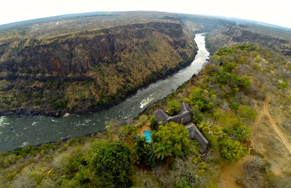 Gorges Lodge Victoriawatervallen Buitenkant foto